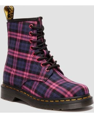 Dr. Martens 1460 Tartan Veterlaarzen - Paars