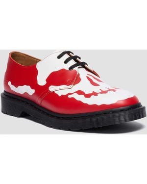 Dr. Martens Cuero 1461 supreme zapatos - Rojo