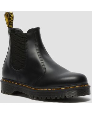 Dr. Martens Unisex Vegan 2976 Felix Platform Chelsea Boots Black Felix Rub Off