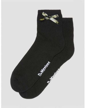 Dr. Martens Ankle Bow Organic Cotton Blend Socks - Black