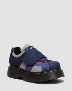 Dr. Martens Buzz Strap Mixed Material Shoes - Blue