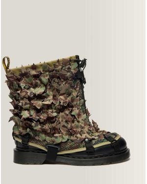 Dr. Martens Smooth Leather 1460 Babylon Camo Boots - Black