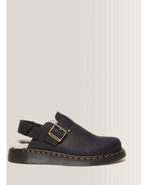 Dr. Martens Jorge Ii Faux Fur Lined Mules - Black