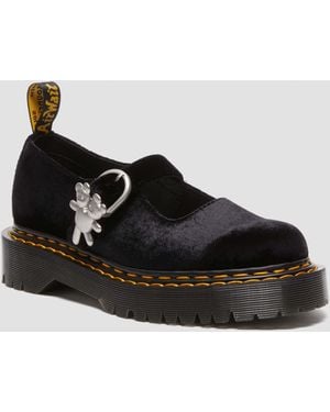 Dr. Martens Addina Bex Heaven By Marc Jacobs Velvet Shoes - Black
