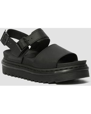 Dr. Martens Voss pelle strap sandali nero