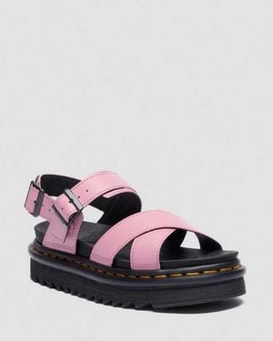 Dr. Martens Voss Ii Athena Leather Strap Sandals - Pink