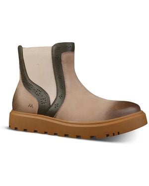 Mykos Antoinette Bootie - Brown