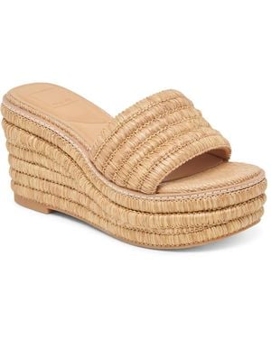 Dolce Vita Throne Wedge Sandal - Gray