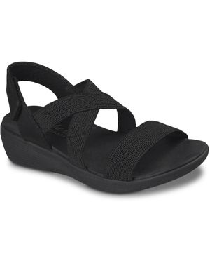 Skechers Arya Very Mindful Wedge Sandal - Black