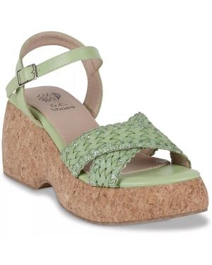 Gc Shoes Lucy Wedge Sandal - Metallic