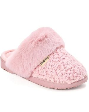 Dearfoams Courtney Knit Scuff Slipper - Pink