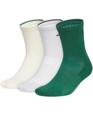 adidas Cushioned Sport 5.0 Ankle Socks 3 Pack - Green