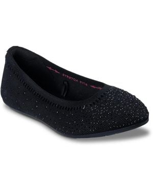 Skechers Wide Width Cleo 2.0 Mesmerizing Nights Flat - Blue