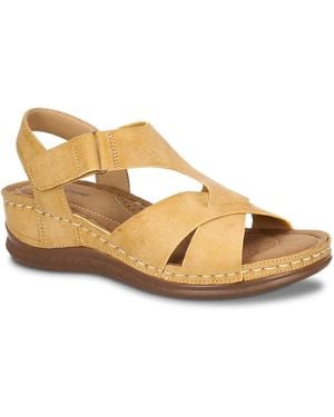 Easy Street Lani Wedge Sandal - Metallic