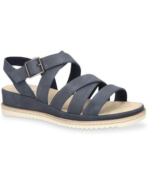 Easy Street Madeline Wedge Sandal - Blue