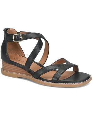 EuroSoft Mysti Wedge Sandal - Black