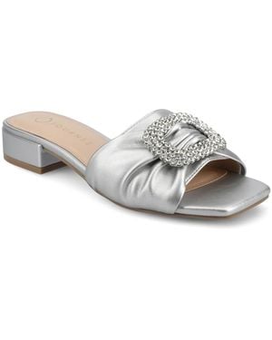 Journee Collection Flavia Sandal - Gray