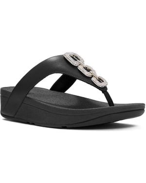 Fitflop Flowrise Wedge Sandal - Black