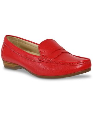 David Tate Freetime Penny Loafer - Red