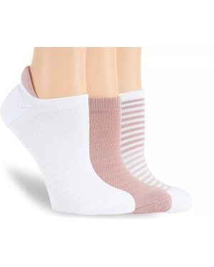Lemon Stripe No Show Socks 3 Pack - Black