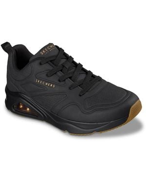 Skechers Extra Wide Width Street Tresair Uno Casairal Sneaker - Black