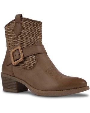Gc Shoes Avery Western Bootie - Brown