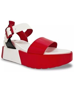 Ninety Union Wonder Wedge Sandal - Red