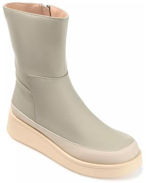 Journee Collection Cristen Wedge Bootie - Black