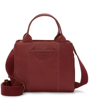 Lucky Brand Kloe Leather Satchel - Red
