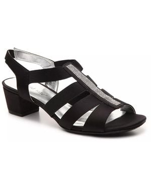 David Tate Eve Embellished Sandal - Black