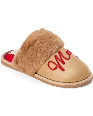 Dearfoams Cozy Scuff Slipper - Red