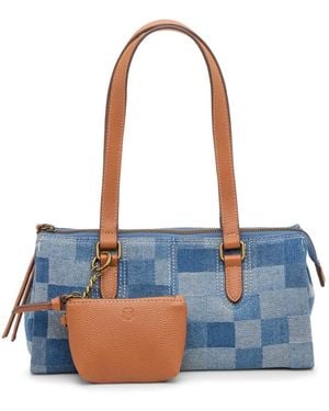 Lucky Brand Sena Baguette Satchel - Blue