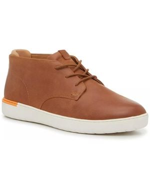 Hush Puppies Wide Width Dash Midtop Sneaker - Brown