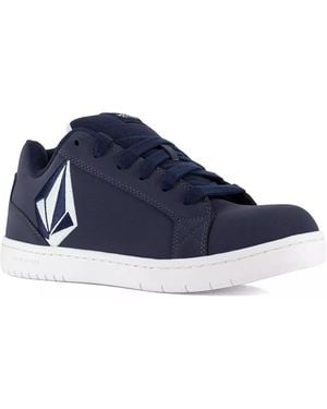 Volcom Wide Width Stone Composite Toe Work Sneaker - Blue