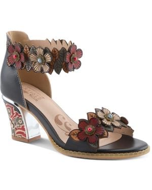 L'ARTISTE Double Love Sandal - Black
