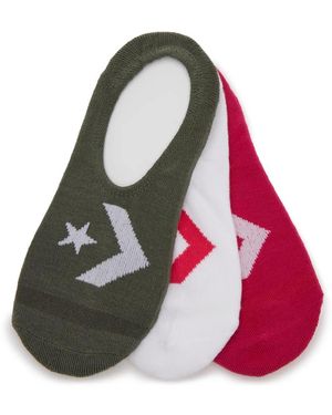 Converse Chevron No Show Liners 3 Pack - Multicolor