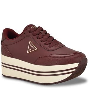 Guess Carsons Platform Sneaker - Red