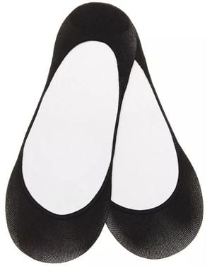 Hue Low Cut No Show Liners 2 Pack - Black