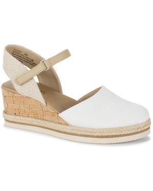 BareTraps Alycia Wedge Pump - White