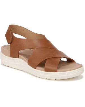 Dr. Scholls Time Off Sea Wedge Sandal - Brown