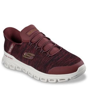 Skechers Extra Wide Width Hands Free Slipins Glidestep Zefyr Sneaker - Red