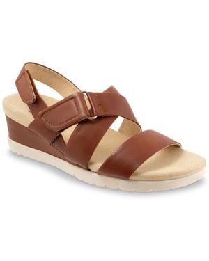 Softwalk Novi Wedge Sandal - Brown