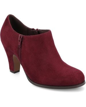 Journee Collection Sanzi Bootie - Red