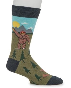 Socksmith Big Foot Crew Socks - Green