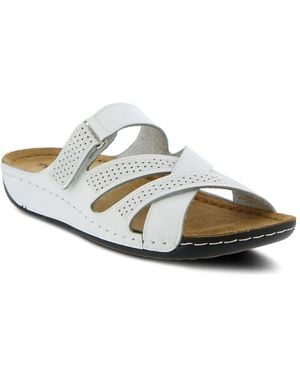 Flexus by Spring Step Karl Wedge Sandal - White