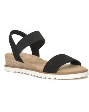 Kelly & Katie Finlee Espadrille Wedge Sandal - Black