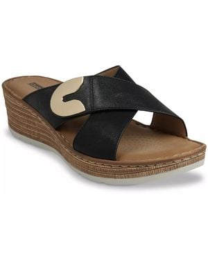 Good Choice Demi Wedge Sandal - Black