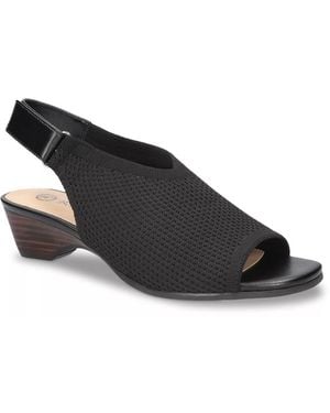 Bella Vita Marin Wedge Sandal - Black