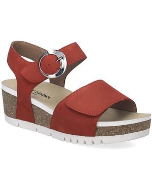 Josef Seibel Quinn 16 Wedge Sandal - Red