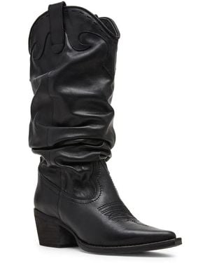 Steve Madden Stage Cowboy Boot - Black